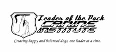 LEADER OF THE PACK CANINE INSTITUTE CREATING HAPPY AND BALANCED DOGS, ONE LEADER AT A TIME.