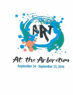 ART AT THE ARBORETUM SEPTEMBER 24 - SEPTEMBER 25, 2016