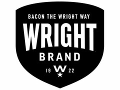 BACON THE WRIGHT WAY WRIGHT BRAND 1922