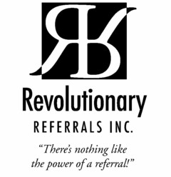 RR REVOLUTIONARY REFERRALS INC. "THERE'S NOTHING LIKE THE POWER OF A REFERRAL!"