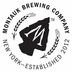 M MONTAUK BREWING COMPANY NEW YORK - ESTABLISHED 2012