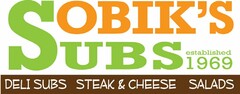 SOBIK'S SUBS ESTABLISHED 1969 DELI SUBSSTEAK & CHEESE SALADS