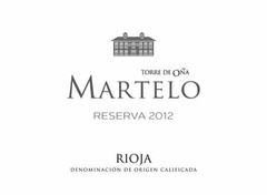 TORRE DE OÑA MARTELO RESERVA 2012 RIOJADENOMINACIÓN DE ORIGEN CALIFICADA