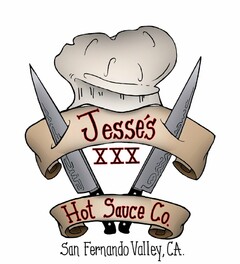 JESSE'S XXX HOT SAUCE CO. SAN FERNANDO VALLEY, CA.