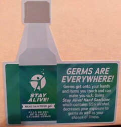 STAY ALIVE! HAND SANITIZER GEL