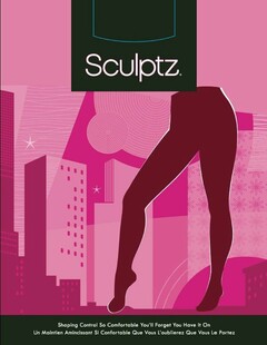 SCULPTZ SHAPING CONTROL SO COMFORTABLE YOU'LL FORGET YOU HAVE IT ON AND UN MAINTIEN AMINCISSANT SI CONFORTABLE QUE VOUS L'OUBLIEREZ QUE VOUS LE PORTEZ