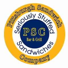 PSC BAR & GRILL SERIOUSLY STUFFED SANDWICHES PITTSBURGH SANDWICH COMPANY