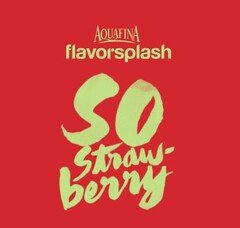 AQUAFINA FLAVORSPLASH SO STRAW-BERRY