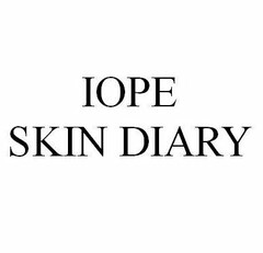 IOPE SKIN DIARY