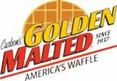 CARBON'S GOLDEN MALTED AMERICA'S WAFFLE SINCE 1937