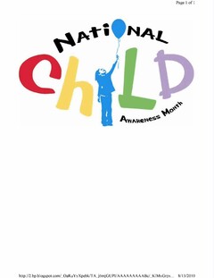 NATIONAL CHILD AWARENESS MONTH