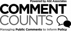 POWERED BY ABT ASSOCIATES COMMENT COUNTS MANAGING PUBLIC COMMENTS TO INFORM POLICY