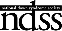 NATIONAL DOWN SYNDROME SOCIETY NDSS