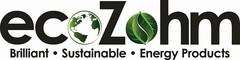 ECOZOHM BRILLIANT · SUSTAINABLE · ENERGY PRODUCTS