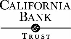 CALIFORNIA BANK & TRUST