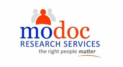 MODOC RESEARCH SERVICES THE RIGHT PEOPLE MATTER