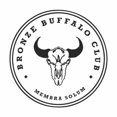 BRONZE BUFFALO CLUB MEMBRA SOLUM