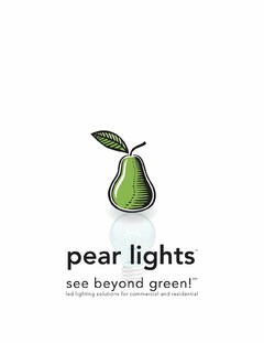 PEAR LIGHTS, SEE BEYOND GREEN, LED LIGHTING SOLUTION FOR COMMERCIAL AND RESIDENTIAL