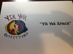 YIK YAK  "YIK YAK ATTACK" OUTFITTERS