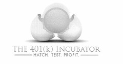 THE 401(K) INCUBATOR HATCH. TEST. PROFIT.