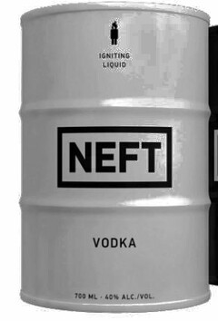 IGNITING LIQUID NEFT VODKA 700ML · 40% ALC./VOL.