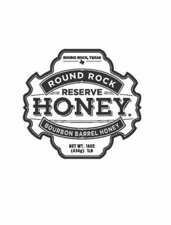 ROUND ROCK RESERVE HONEY BOURBON BARRELHONEY NET WT. 16 OZ {454G} 1LB