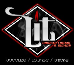 LIT HOOKAH LOUNGE & CIGARS SOCIALIZE / LOUNGE / SMOKE