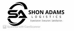 SA SHON ADAMS LOGISTICS EXPECTATION. EXECUTION. SATISFACTION CS SCANNED WITH CAMSCANNER