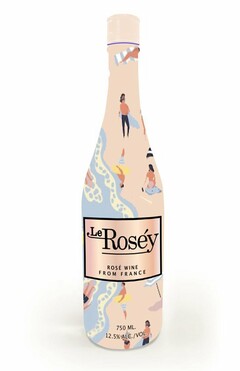 LE ROSEY ROSE WINE FROM FRANCE 750 ML 12.5% ALC./VOL.