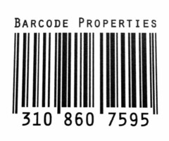 BARCODE PROPERTIES 310 860 7595