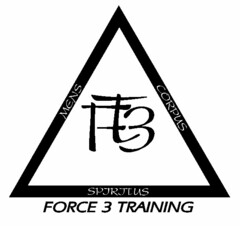 FORCE 3 TRAINING MENS CORPUS SPIRITUS F3T