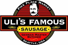 ULI'S FAMOUS SAUSAGE GERMAN MASTER BUTCHER PIKE PLACE MARKET SEATTLE, USA