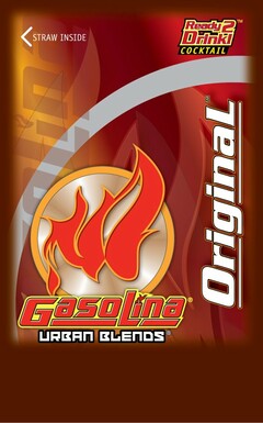 STRAW INSIDE READY 2 DRINK! COCKTAIL GASOLINA ORIGINAL GASOLINA URBAN BLENDS