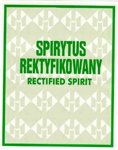 SPIRYTUS REKTYFIKOWANY RECTIFIED SPIRIT