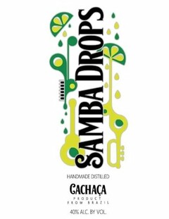 SAMBA DROPS HANDMADE DISTILLED CACHAÇA PRODUCT FROM BRAZIL 40% ALC. BY VOL.