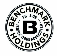 BENCHMARK HOLDINGS PS-109 ISO/IEC 17065 ACCREDITED B