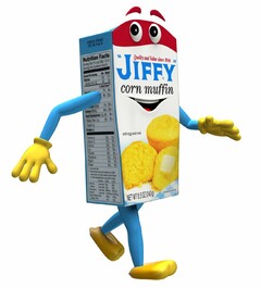 QUALITY AND VALUE SINCE 1930, "JIFFY" CORN MUFFIN ADD EGG AND MILK NET WT 8.5 OZ(240G) SERVING SUGGESTION