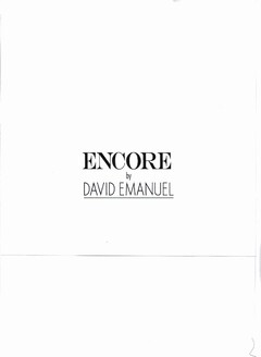 ENCORE BY DAVID EMANUEL