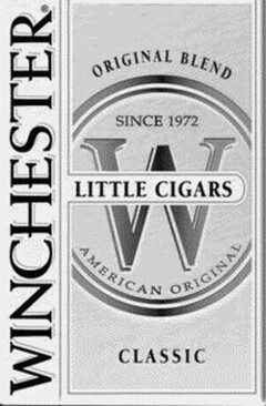 WINCHESTER LITTLE CIGARS ORIGINAL BLEND SINCE 1972 W AMERICAN ORIGINAL CLASSIC