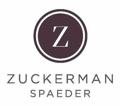 Z ZUCKERMAN SPAEDER