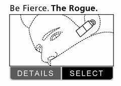 BE FIERCE. THE ROGUE. DETAILS SELECT