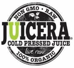 NON GMO · RAW JUICERA COLD PRESSED JUICE LIVE RAW 100% ORGANIC