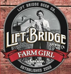 FARM GIRL LIFT BRIDGE BEER CO. LIFT BRIDGE BREWING CO. SAISON ESTABLISHED 2008