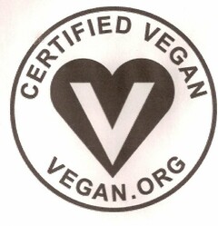 V CERTIFIED VEGAN VEGAN.ORG