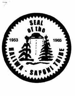 1953 SEAL OF THE HALIWA-SAPONI TRIBE 1965
