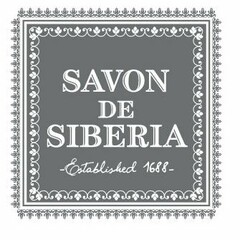 SAVON DE SIBERIA ESTABLISHED 1688