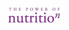 THE POWER OF NUTRITION