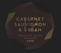 CABERNET SAUVIGNON & SYRAH 12 THRACIAN VALLEY BULGARIA 2012