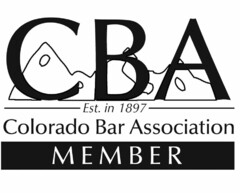CBA EST. IN 1897 COLORADO BAR ASSOCIATION MEMBER