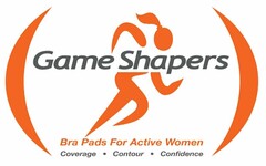 GAME SHAPERS BRA PADS FOR ACTIVE WOMEN COVERAGE CONTOUR CONFIDENCE